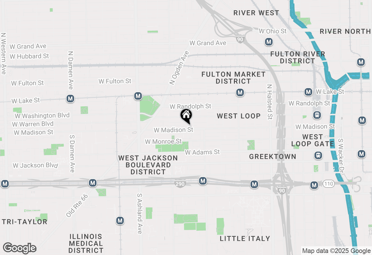 Map of 6 N Throop Street #3N, Chicago, IL 60607