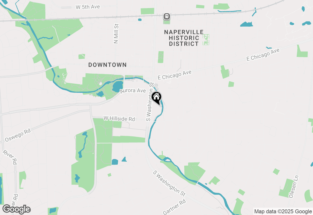 Map of 600 S Washington Street #301, Naperville, IL 60540