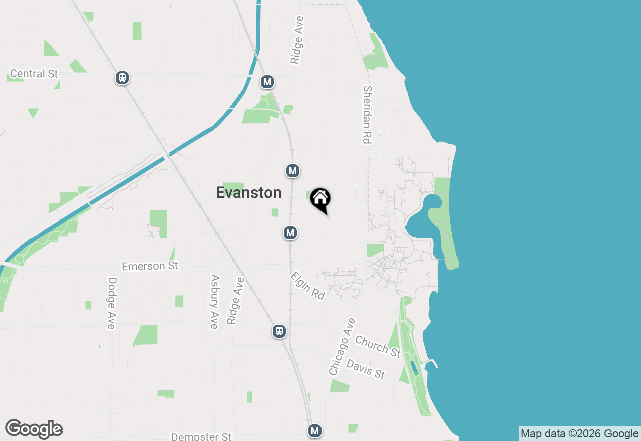 Map of 2033 Sherman Avenue #409, Evanston, IL 60201