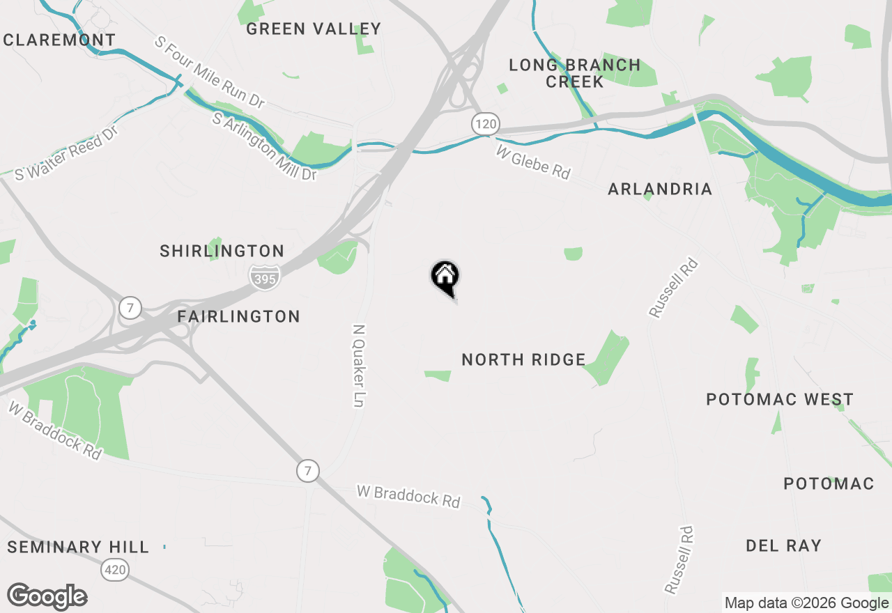 Map of 3302 Coryell Lane, Alexandria, VA 22302