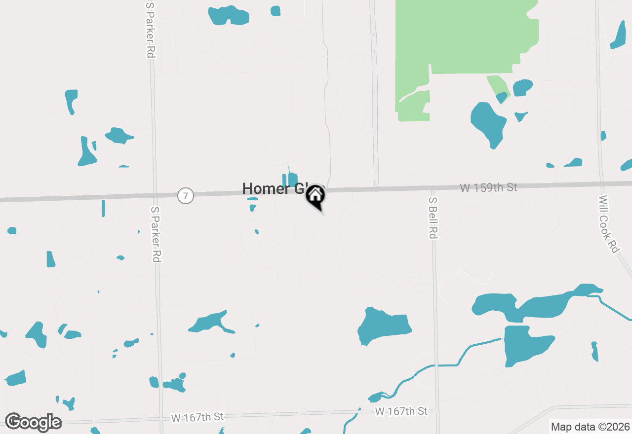 Map of 16039 S Ridgewood Drive, Homer Glen, IL 60491