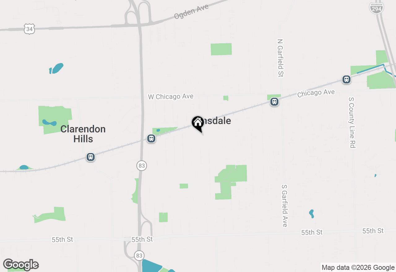 Map of 211 S Monroe Street, Hinsdale, IL 60521