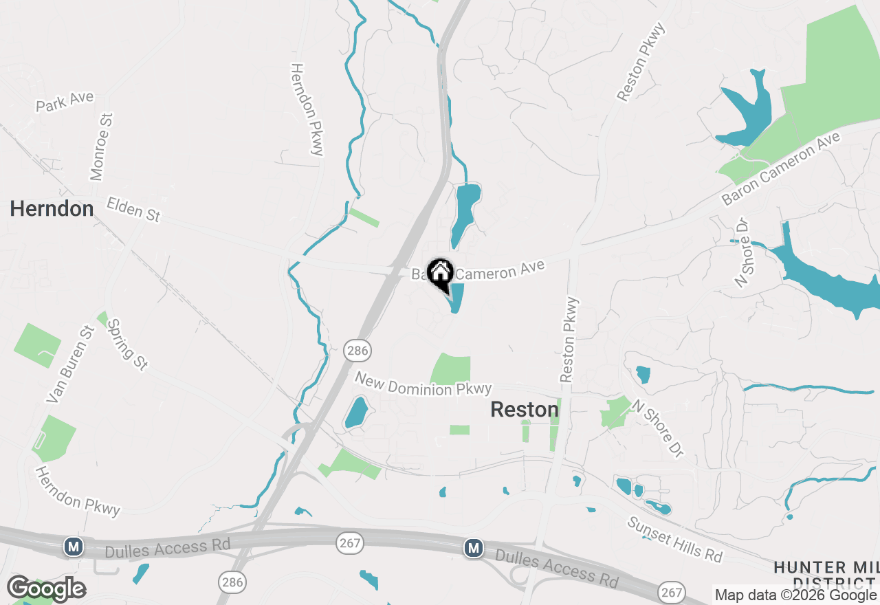Map of 1720 Lake Shore Crest Drive #26, Reston, VA 20190
