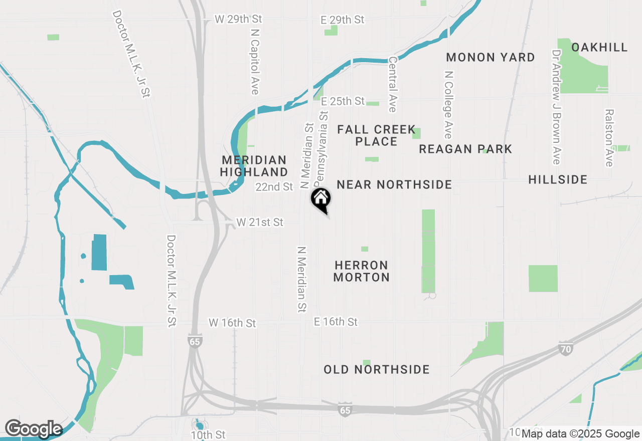 Map of 2101 N Pennsylvania Street #3, Indianapolis, IN 46202