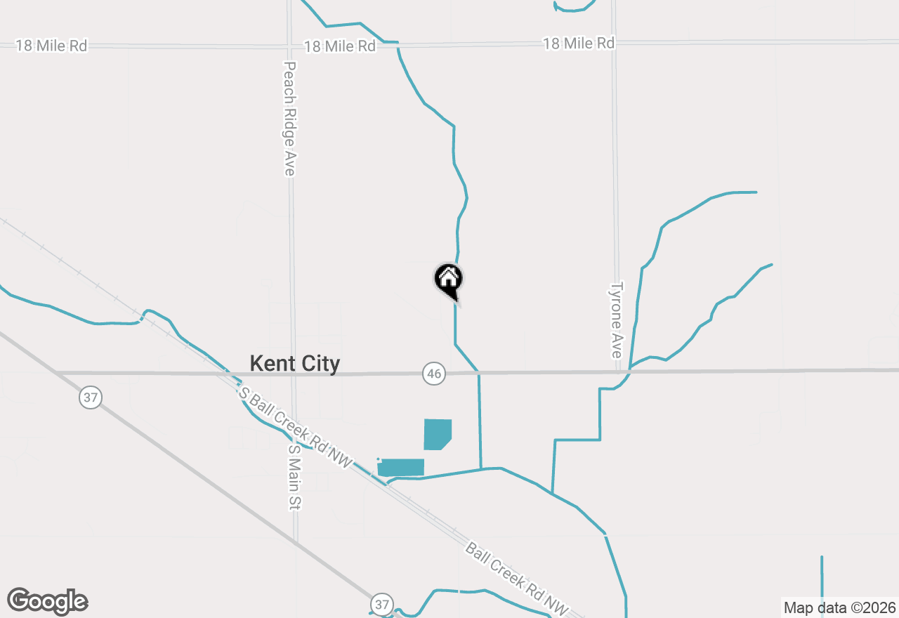 Map of 154 Sweet Meadow Drive Nw, Kent City, MI 49330
