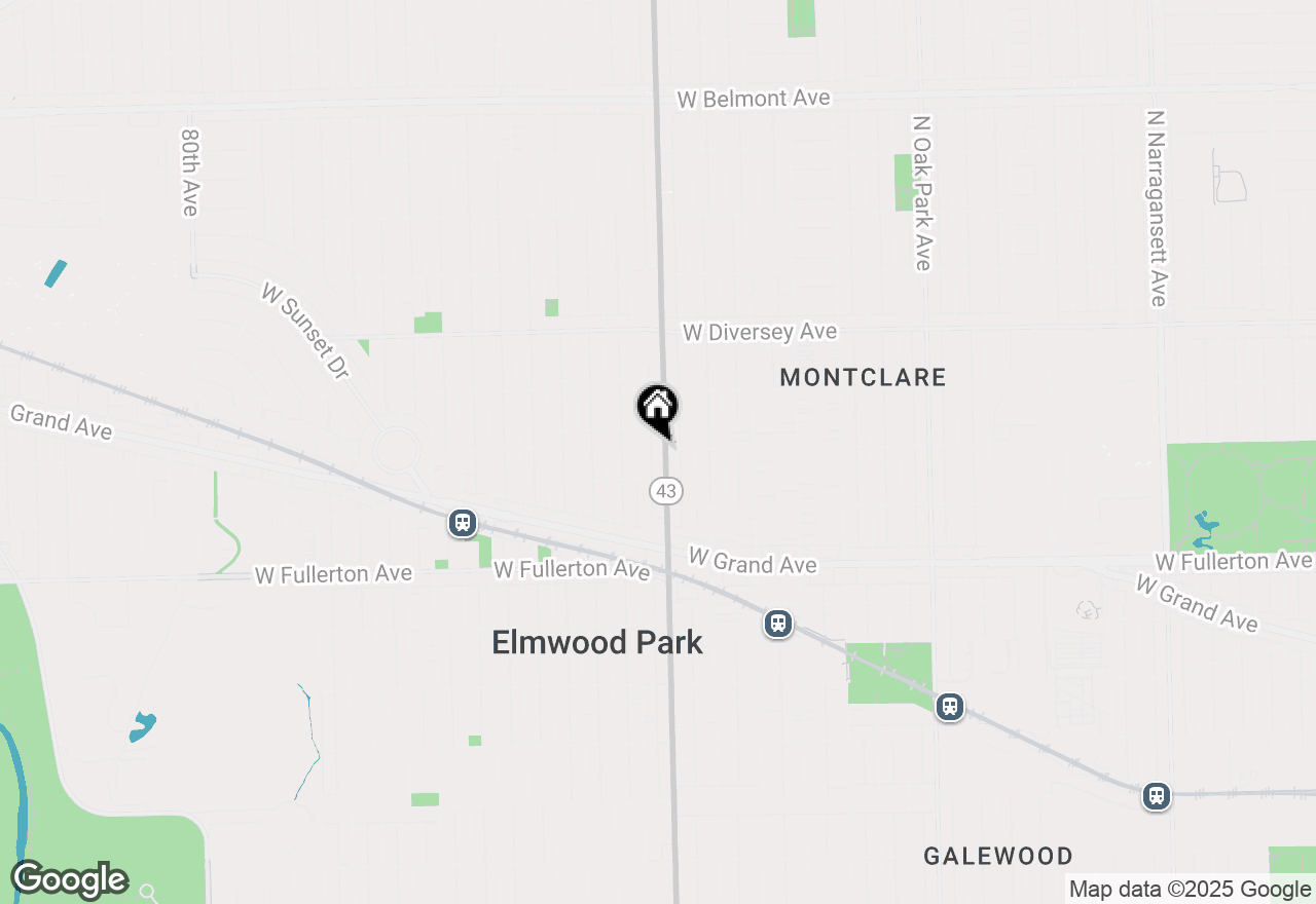 Map of 2546 N Harlem Avenue #GA, Elmwood Park, IL 60707