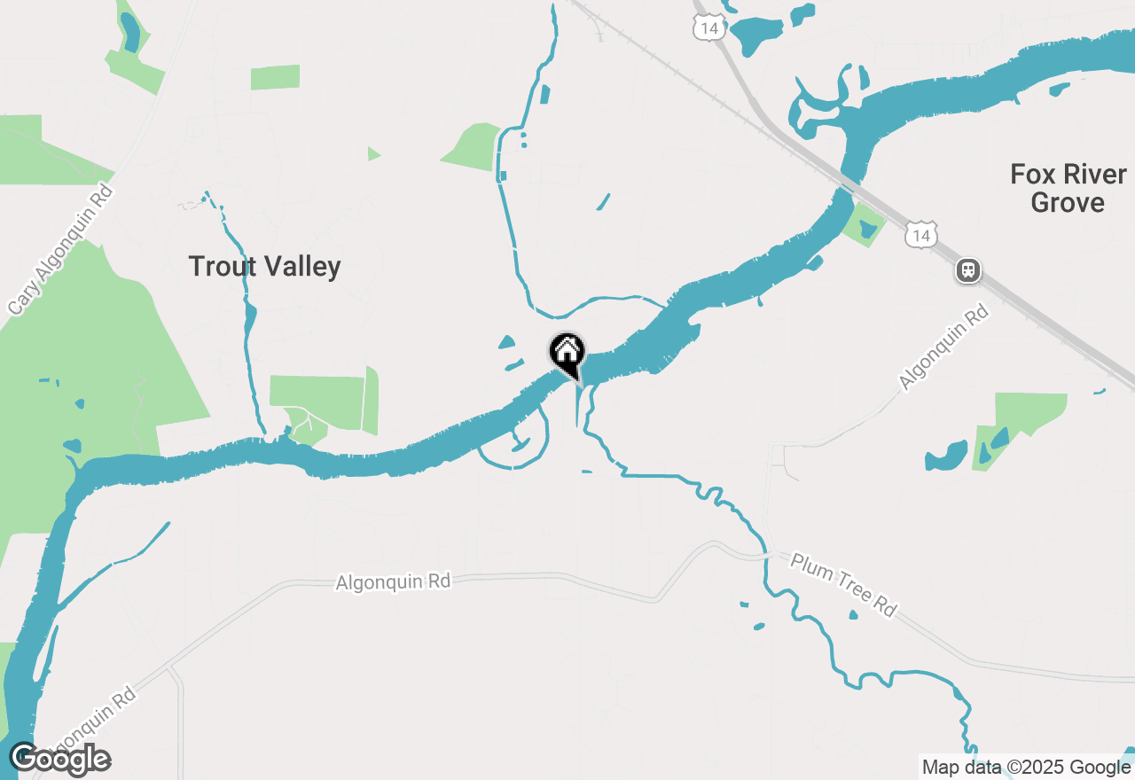 Map of 2108 Beach Drive, Fox River Grove, IL 60021