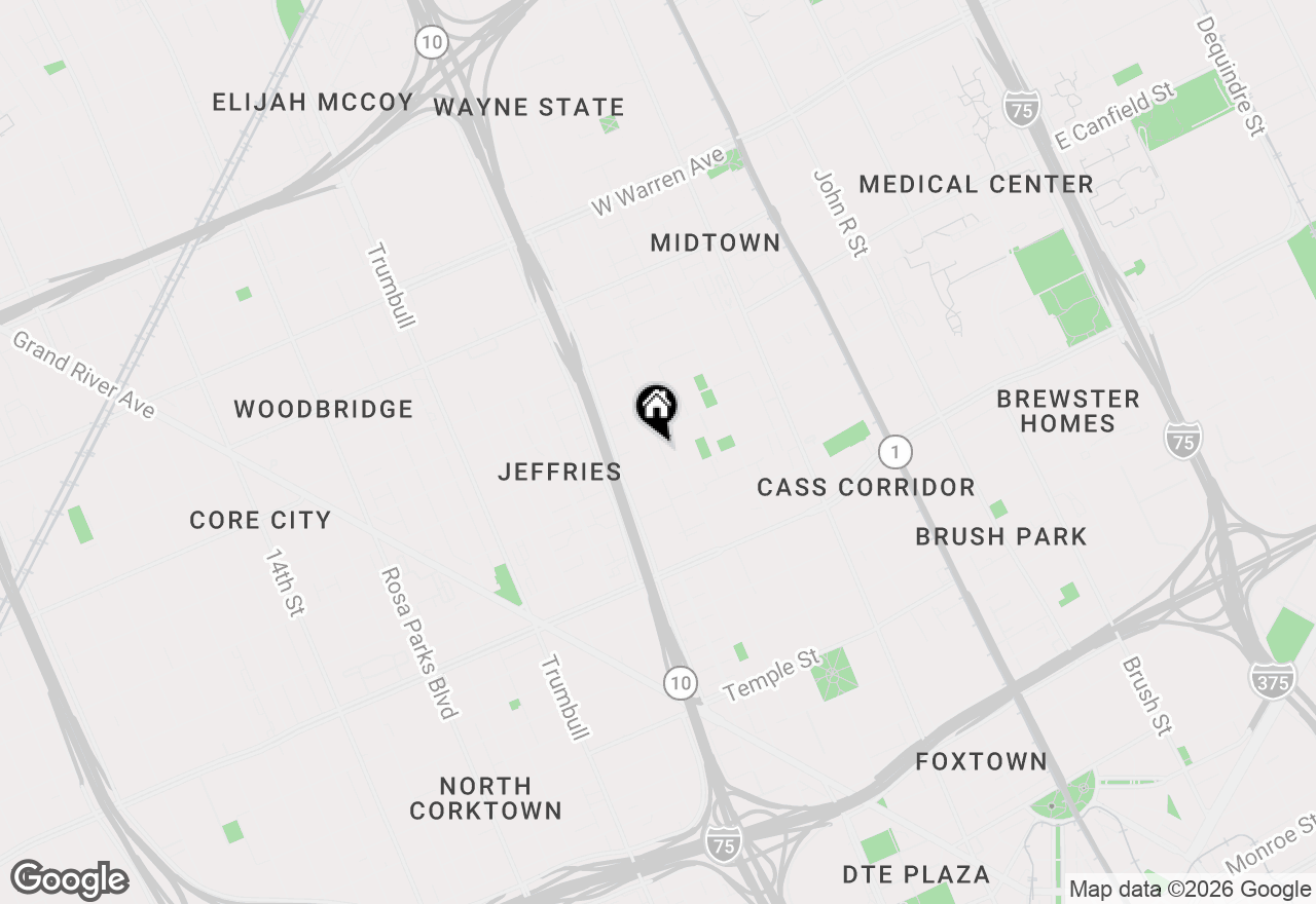 Map of 4010 4th Street, Detroit, MI 48201