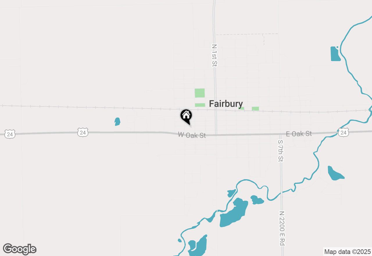 Map of 513 W Elm Street, Fairbury, IL 61739
