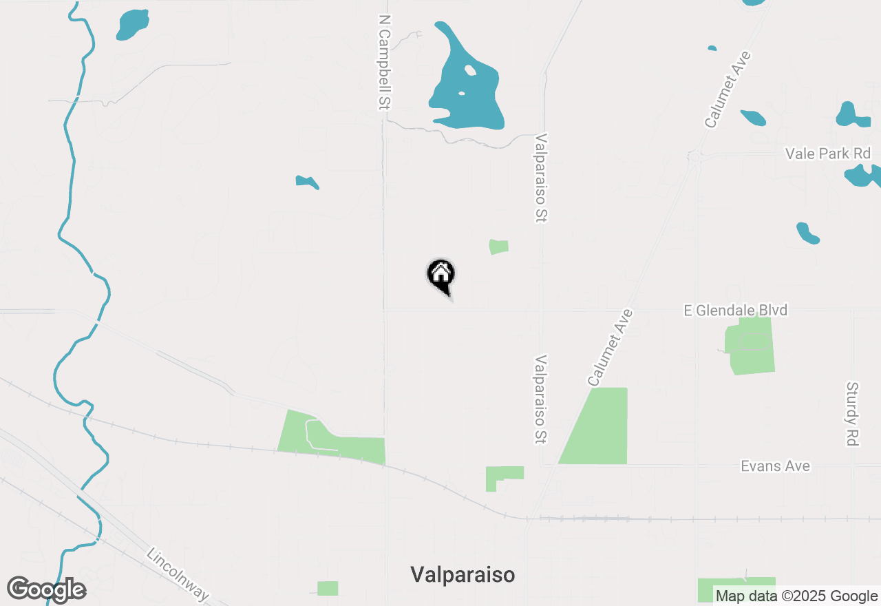 Map of 158 W Glendale Boulevard, Valparaiso, IN 46383
