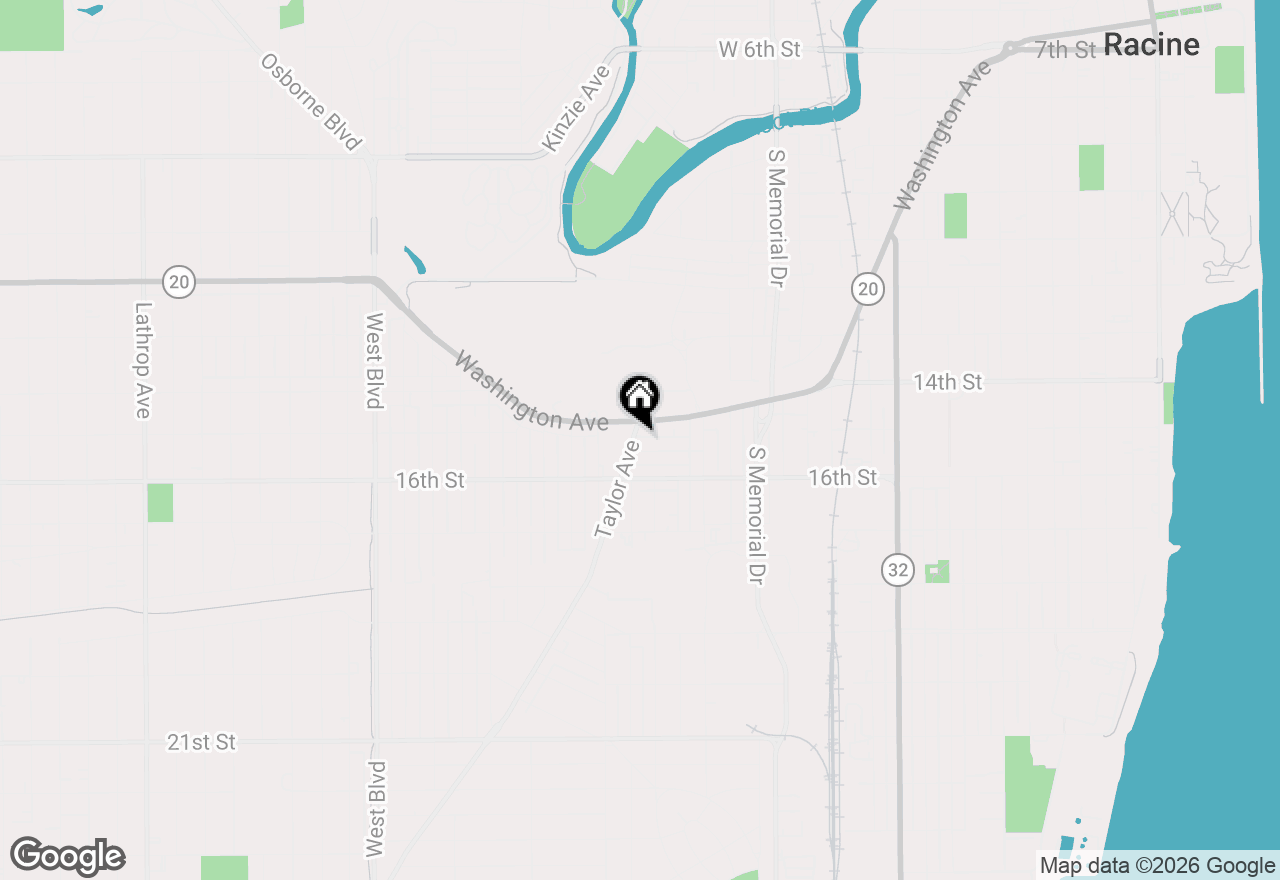 Map of 1519 Taylor Ave, Racine, WI 53403
