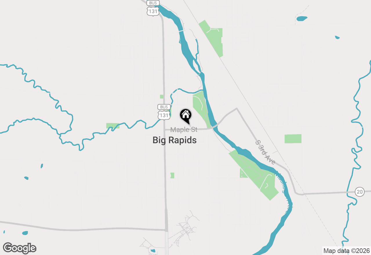 Map of 217 Maple Street, Big Rapids, MI 49307