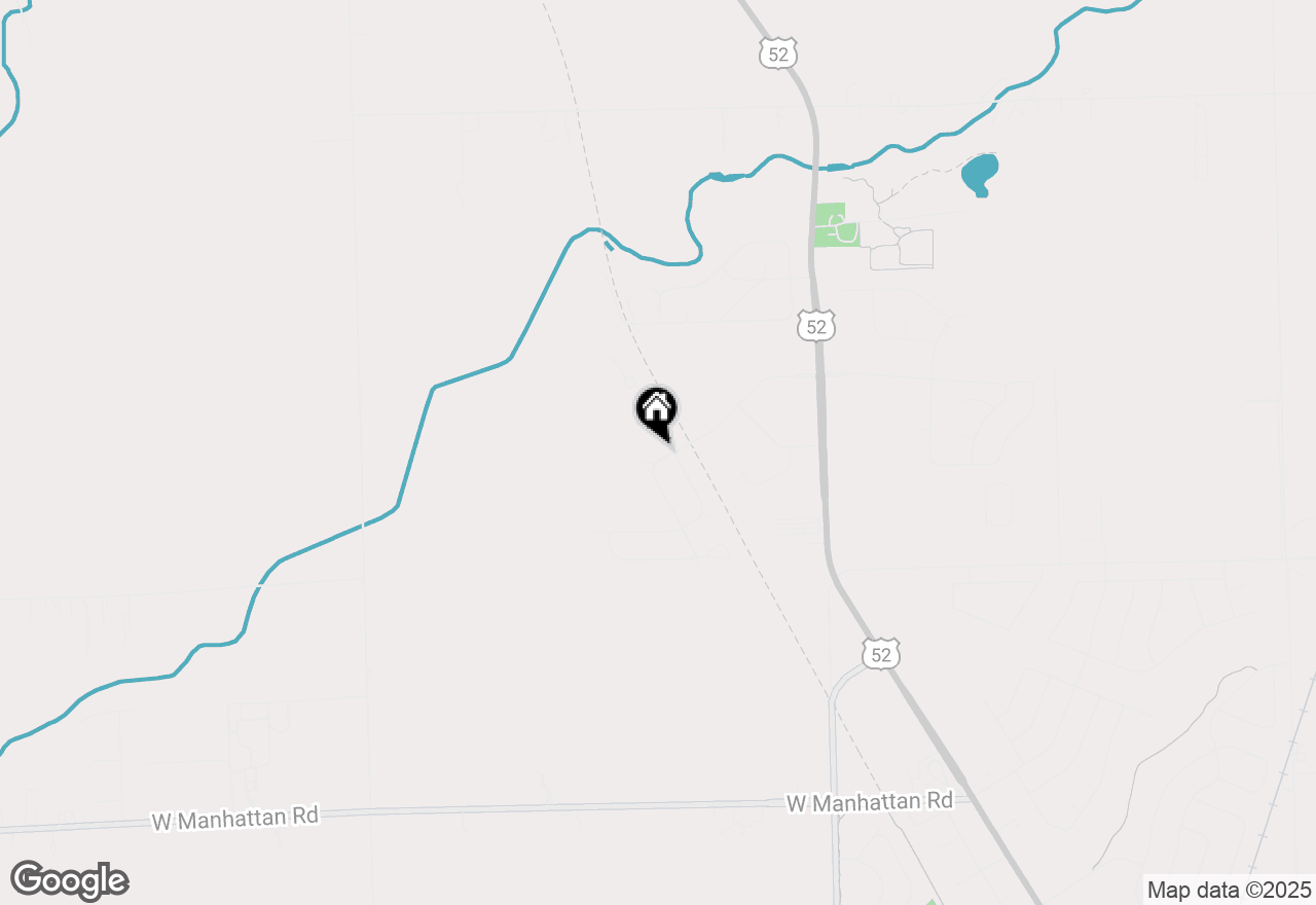 Map of (Address confidential), Manhattan, Illinois 60442