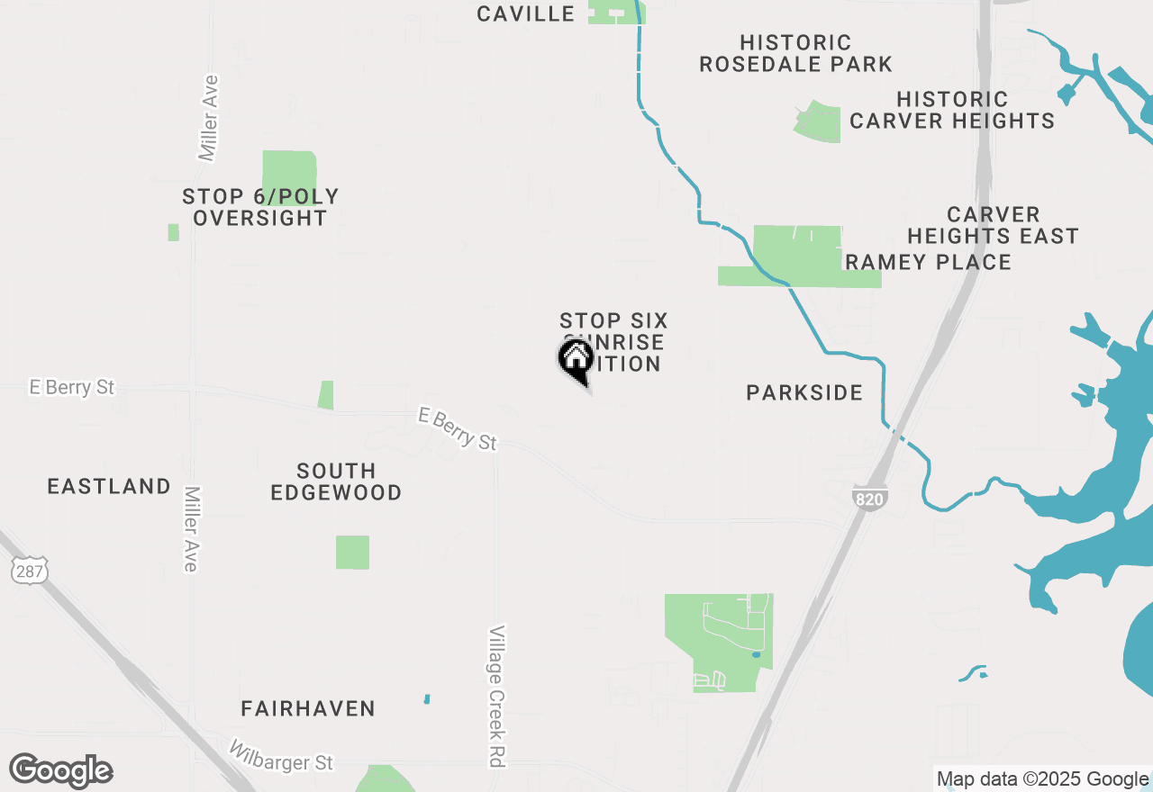 Map of 5114 Pinson Street, Fort Worth, TX 76105