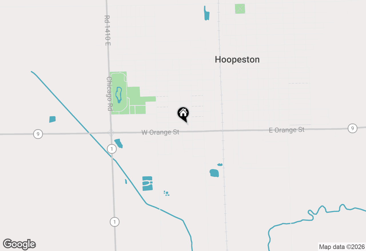 Map of 423 W Chestnut Street, Hoopeston, IL 60942