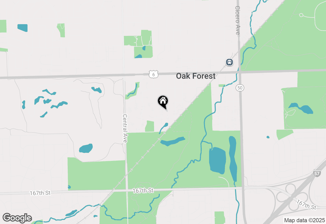 Map of 16129 Lorel Avenue S, Oak Forest, IL 60452