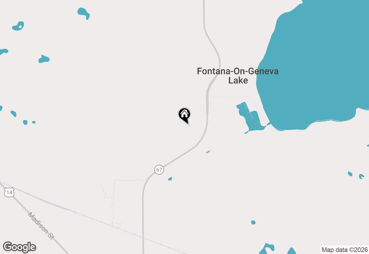 Map of 164 Dewey Ave, Fontana, WI 53125