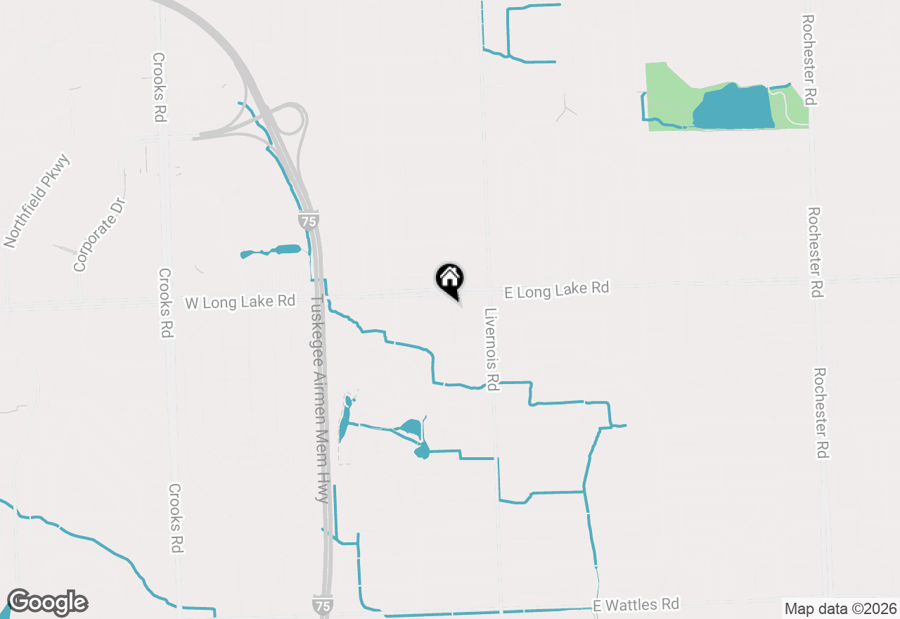 Map of 4953 Treeside Lane, Troy, MI 48098