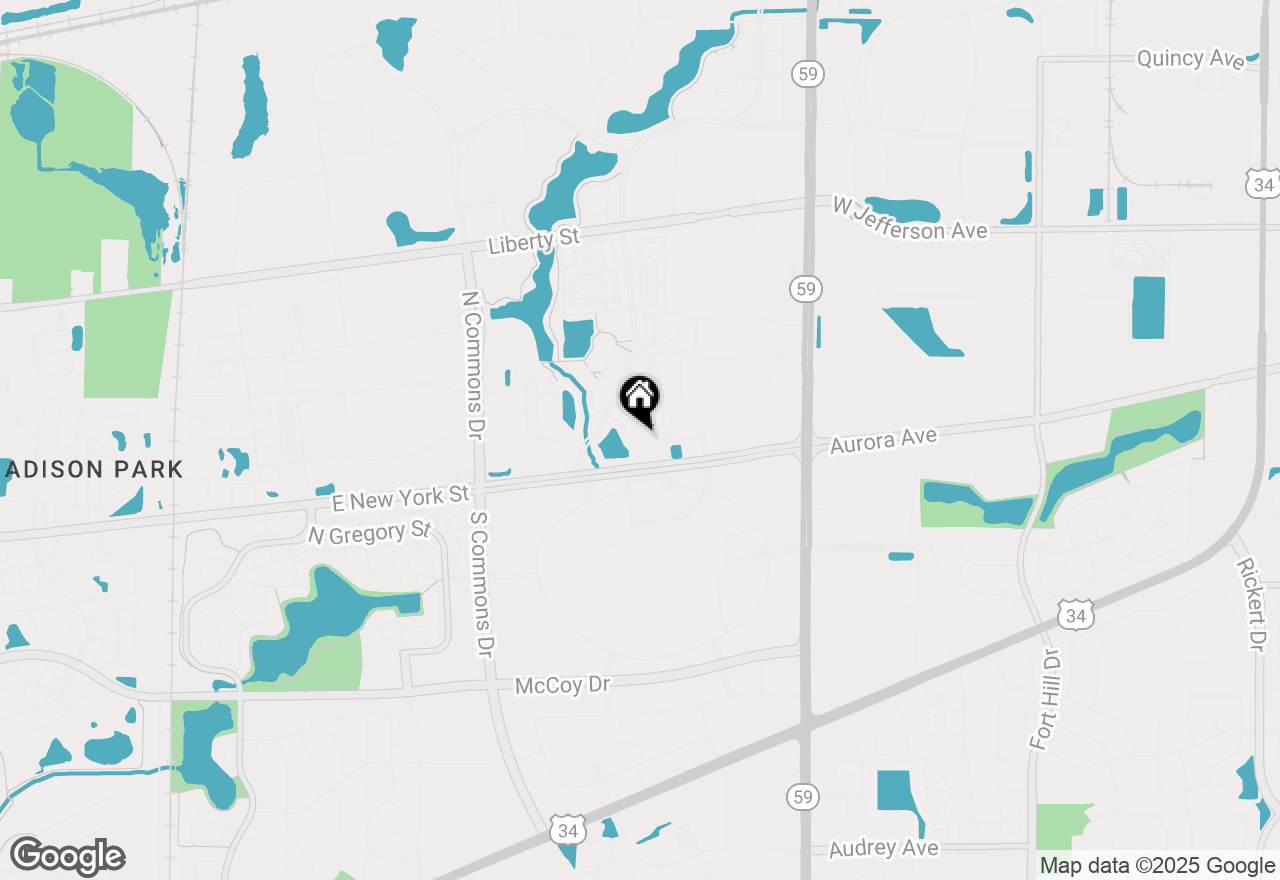 Map of 4258 Central Park Lane #4258, Aurora, IL 60504