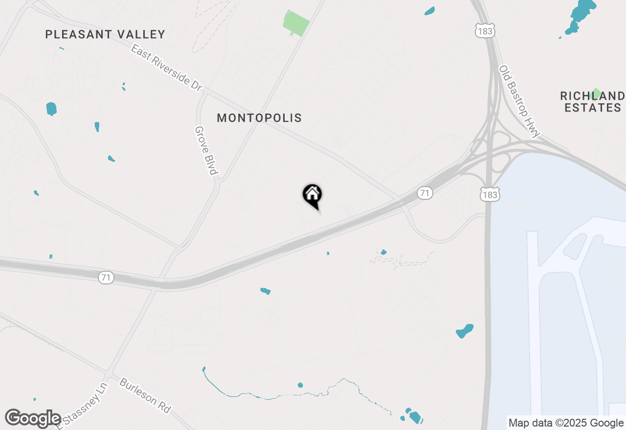 Map of 7407 Kulmala Ln, Austin, TX 78741