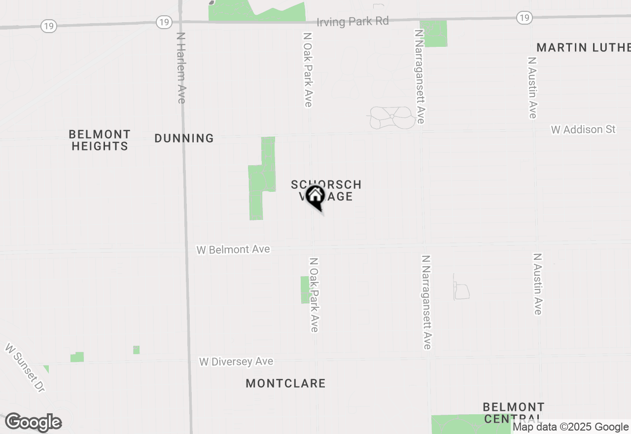Map of 3301 N Oak Park Avenue, Chicago, IL 60634