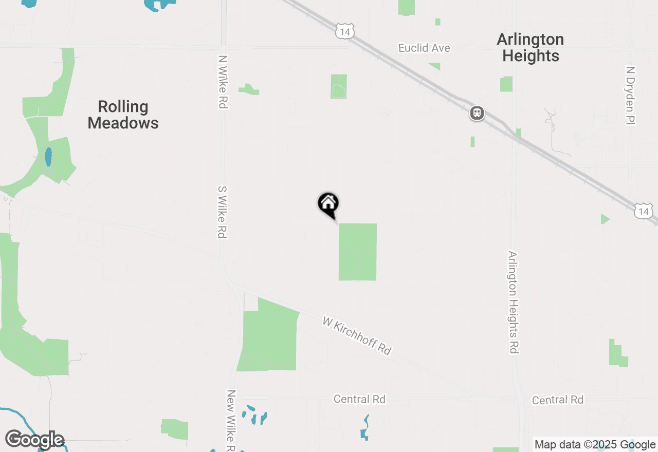 Map of 1015 W Grove Street, Arlington Heights, IL 60005