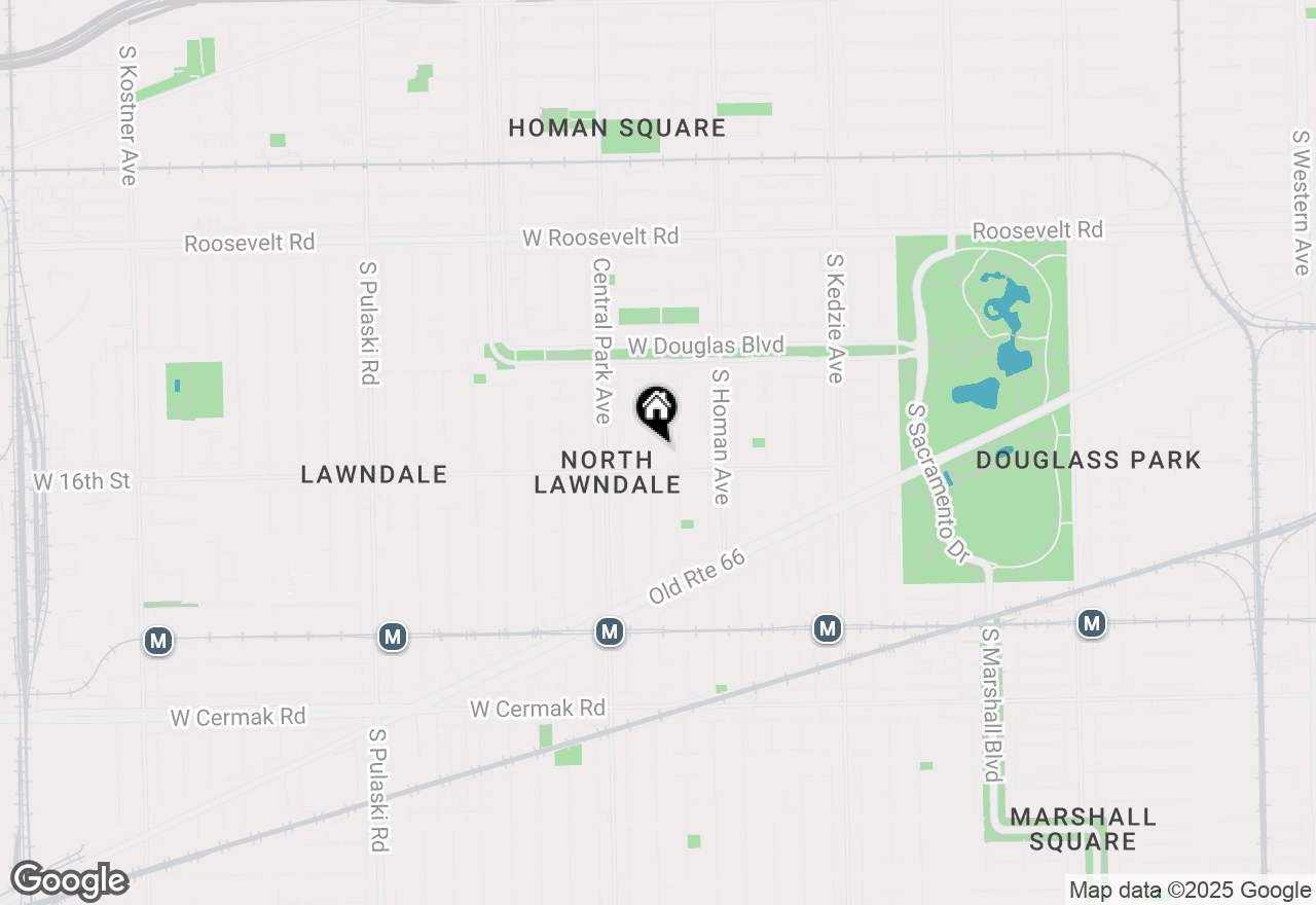 Map of 1540 S Saint Louis Avenue, Chicago, IL 60623