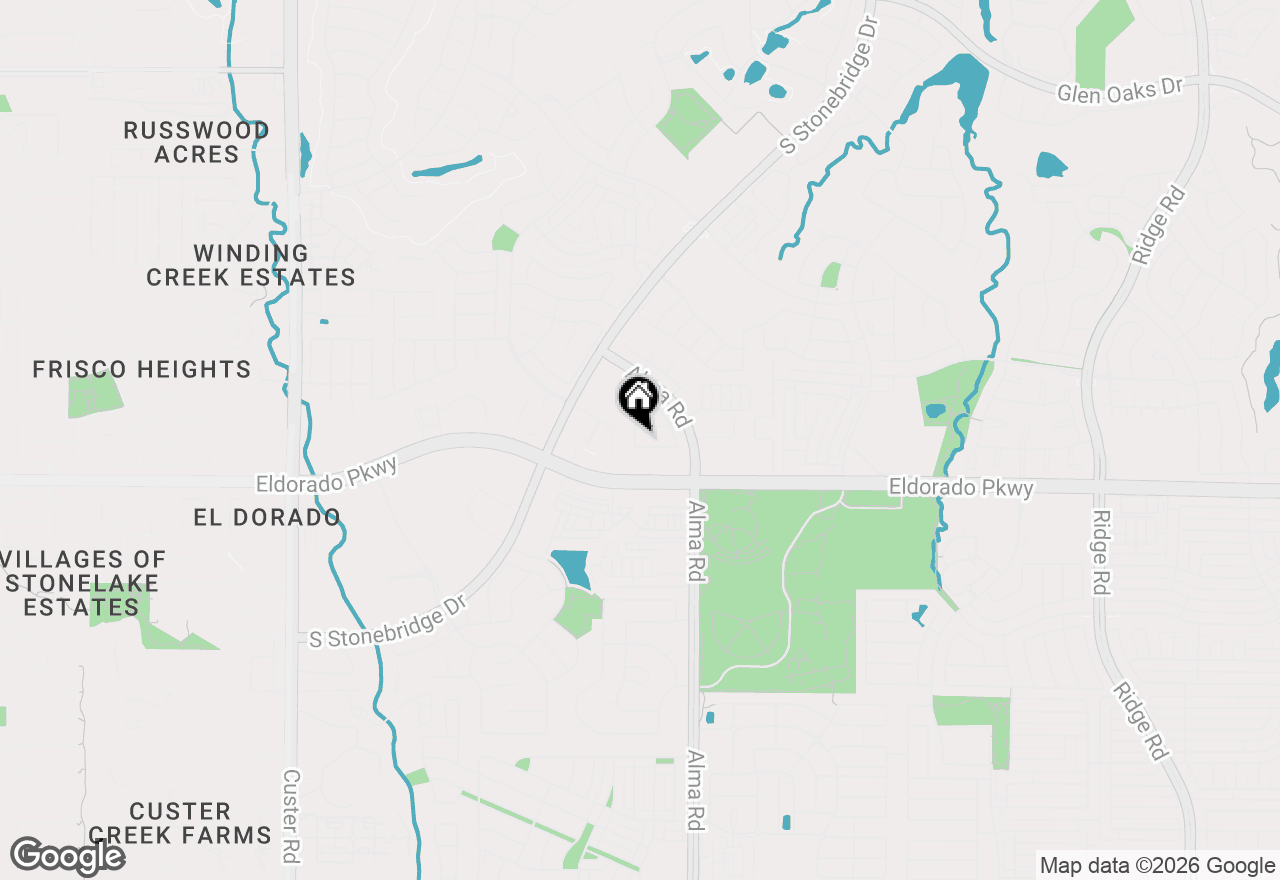 Map of 7612 Burton Lane, Mckinney, TX 75070