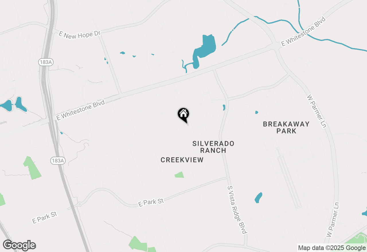 Map of 607 Glacial Stream Ln, Cedar Park, TX 78613