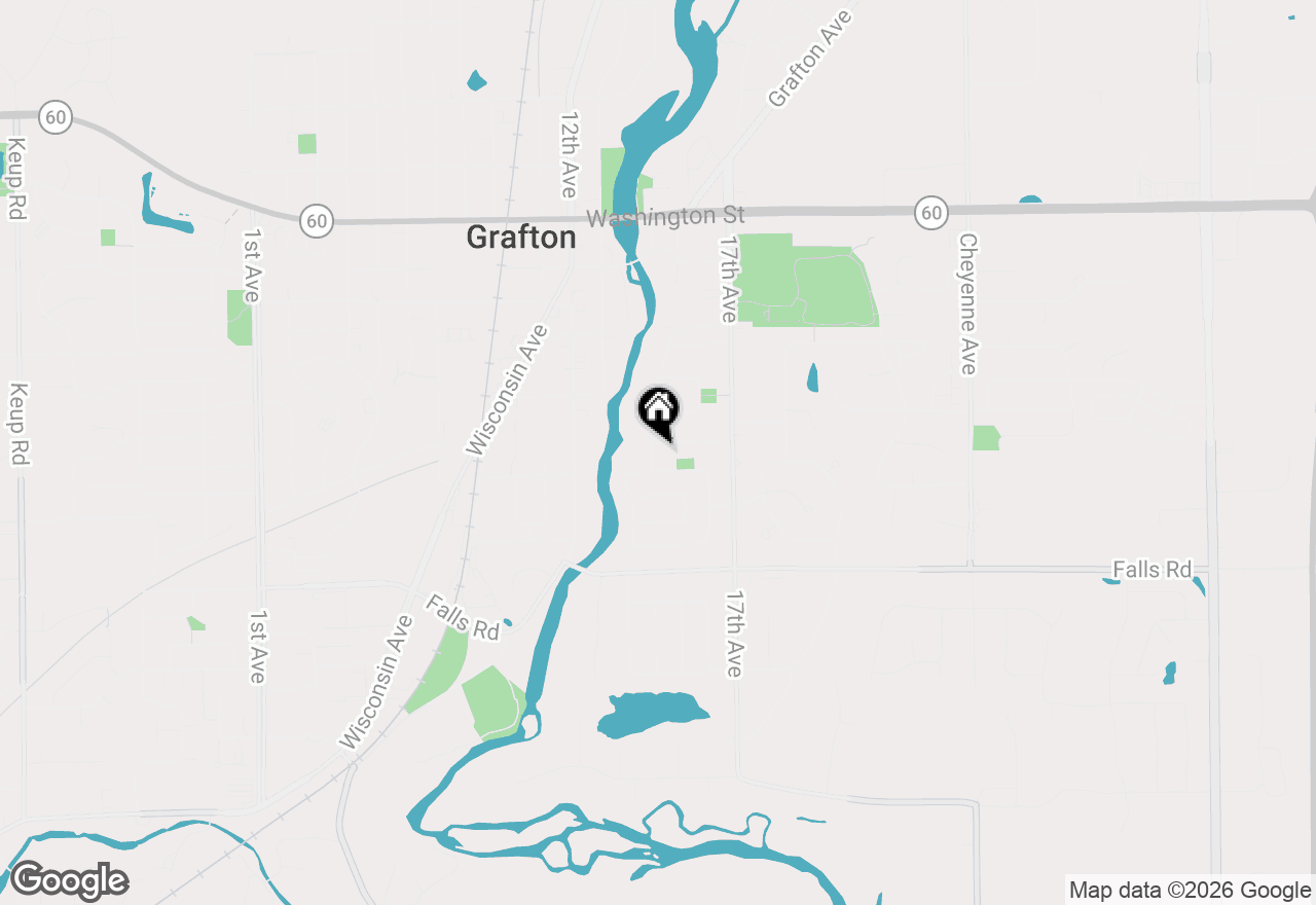 Map of 1704 16th Ave, Grafton, WI 53024