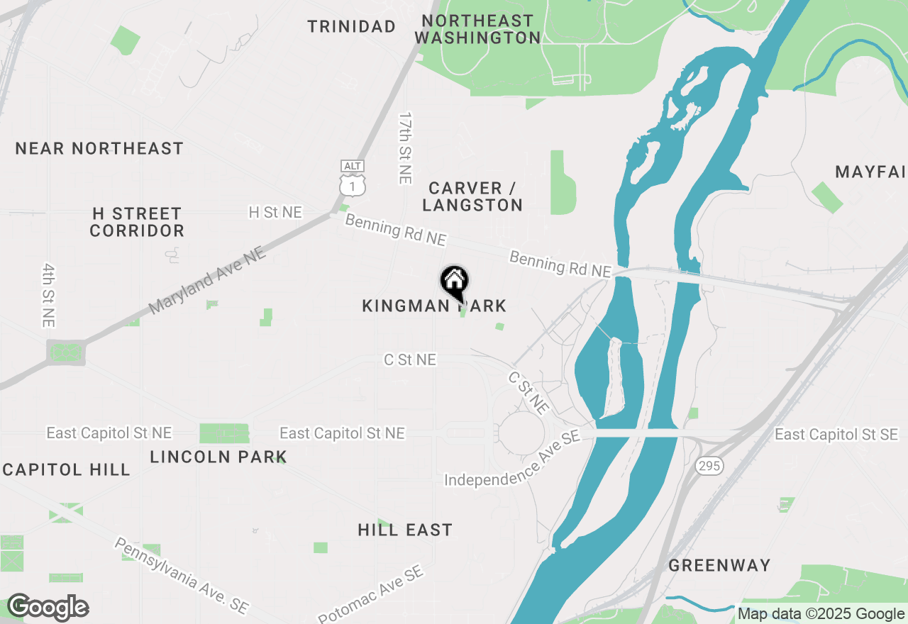 Map of 429 20th Street Ne #1, Washington, DC 20002
