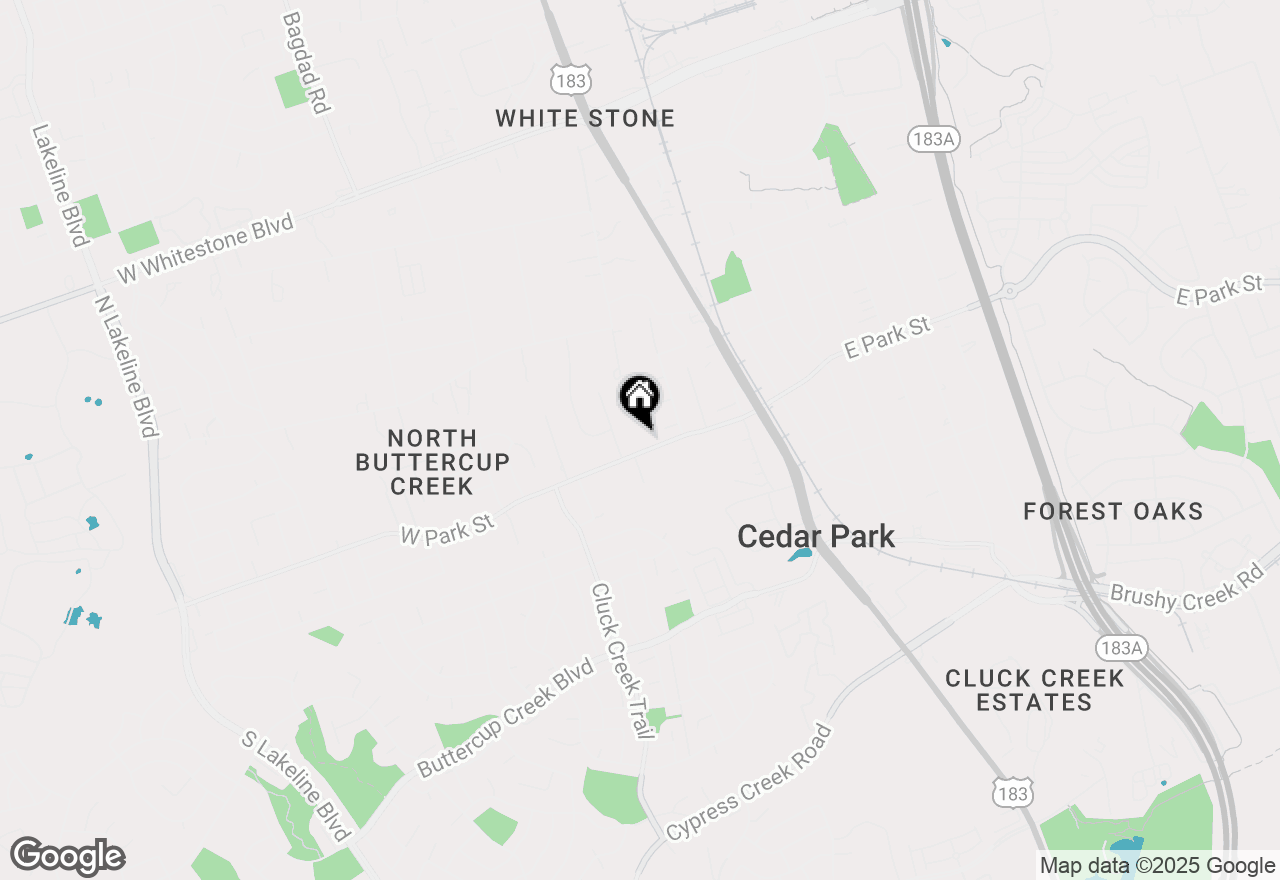 Map of 501 W Park St, Cedar Park, TX 78613