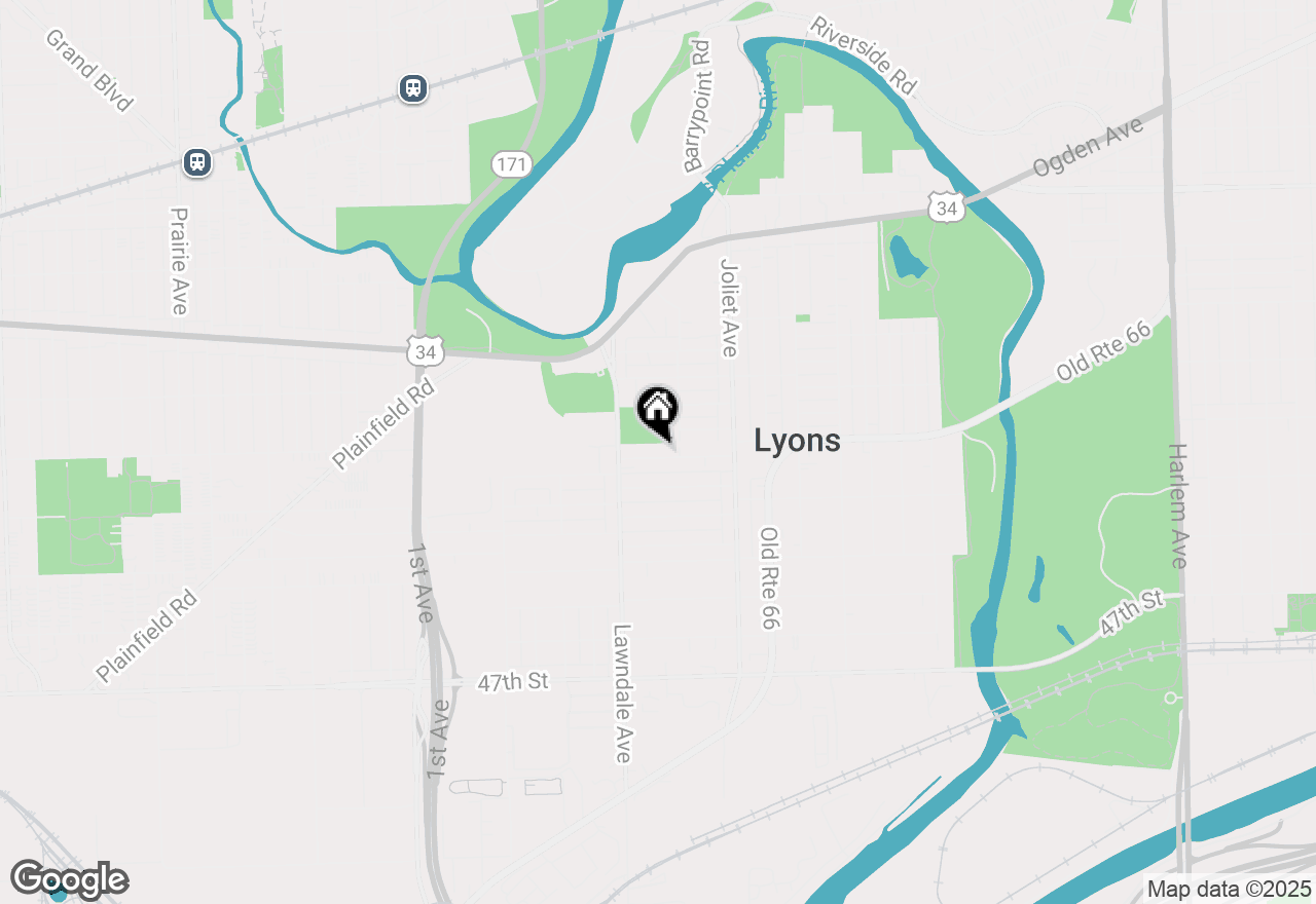 Map of 8112 Christie Avenue, Lyons, IL 60534