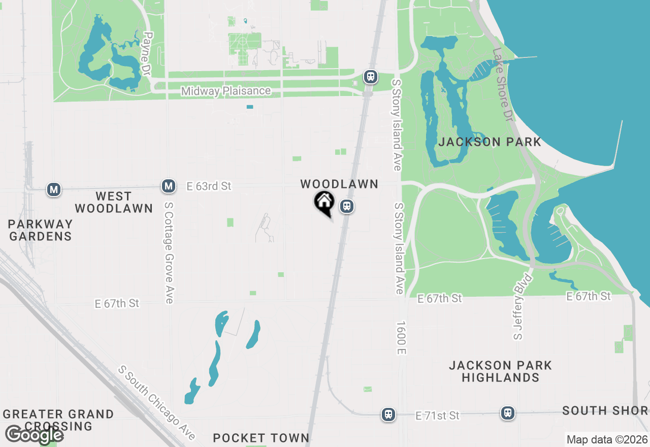 Map of 6419 S Kenwood Avenue, Chicago, IL 60637