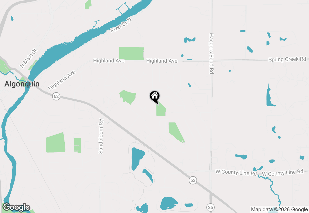 Map of 1050 Applewood Lane, Algonquin, IL 60102