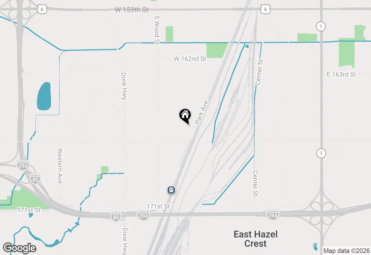 Map of 16611 Marshfield Avenue, Markham, IL 60428