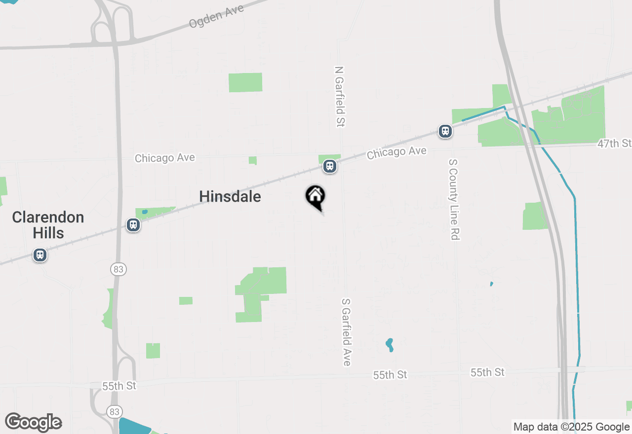 Map of 304 S Washington Street, Hinsdale, IL 60521
