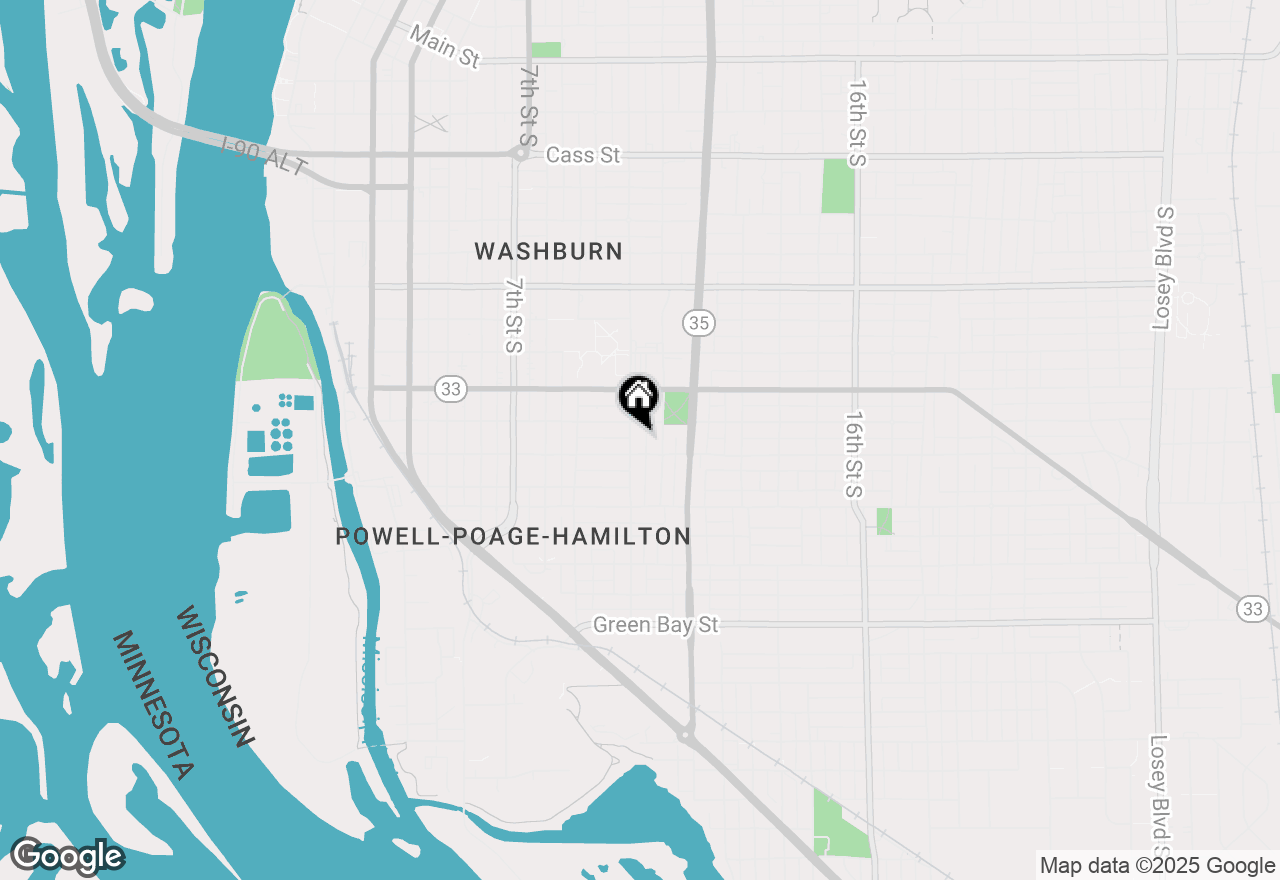 Map of 1119 10th St S, La Crosse, WI 54601