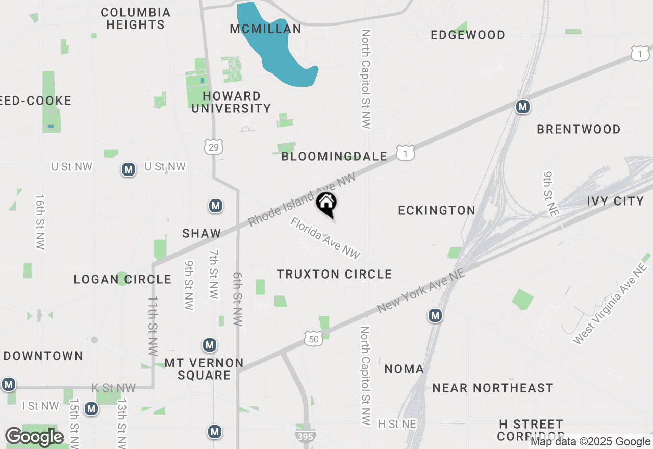 Map of 1718 1st Street Nw #8, Washington, DC 20001