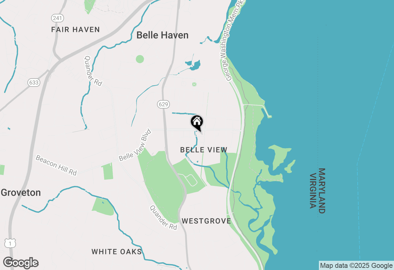 Map of 1413 Belle View Boulevard #B2, Alexandria, VA 22307