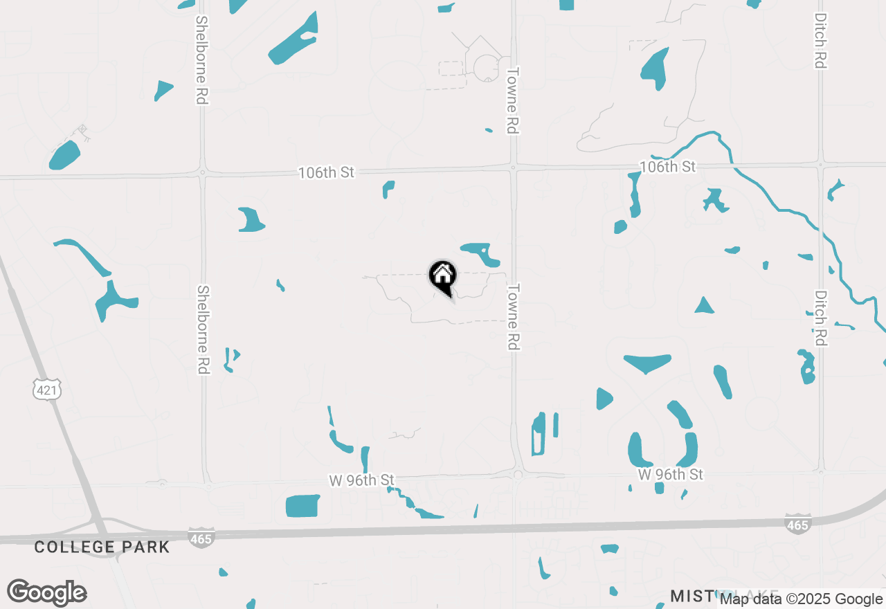 Map of 2581 Turning Leaf Lane, Carmel, IN 46032