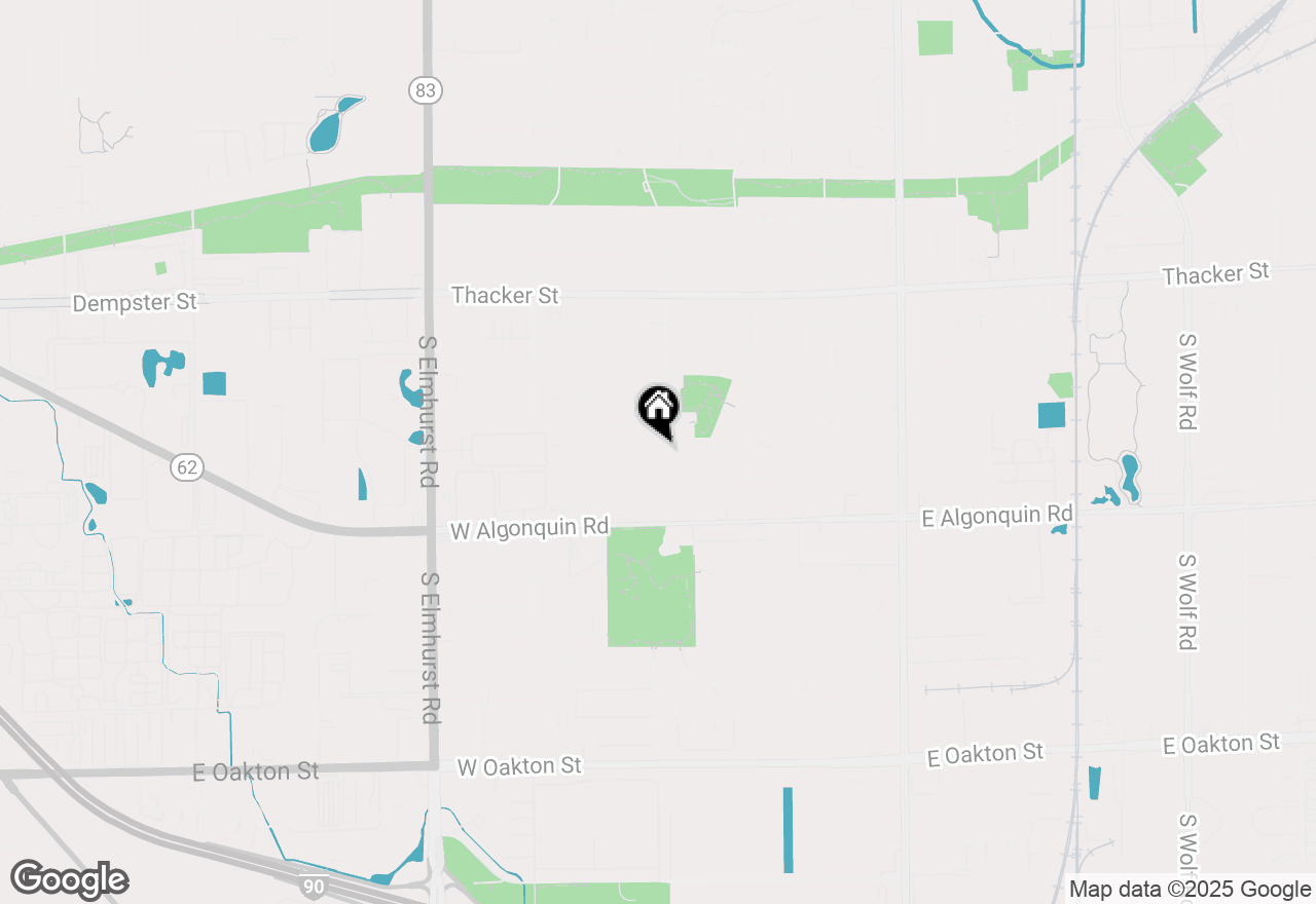 Map of 1048 Marshall Drive, Des Plaines, IL 60016