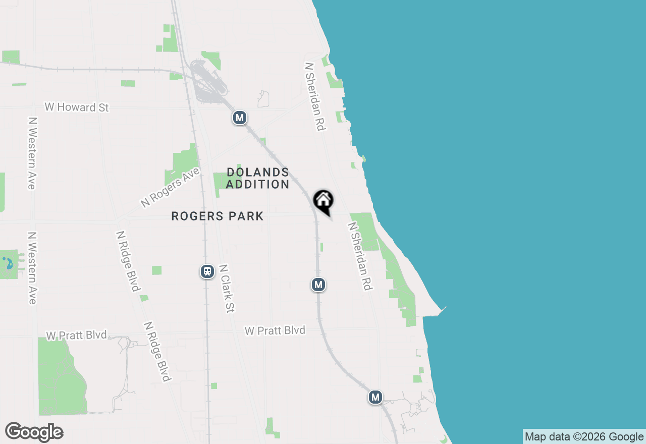 Map of 1351 W Touhy Avenue #3N, Chicago, IL 60626