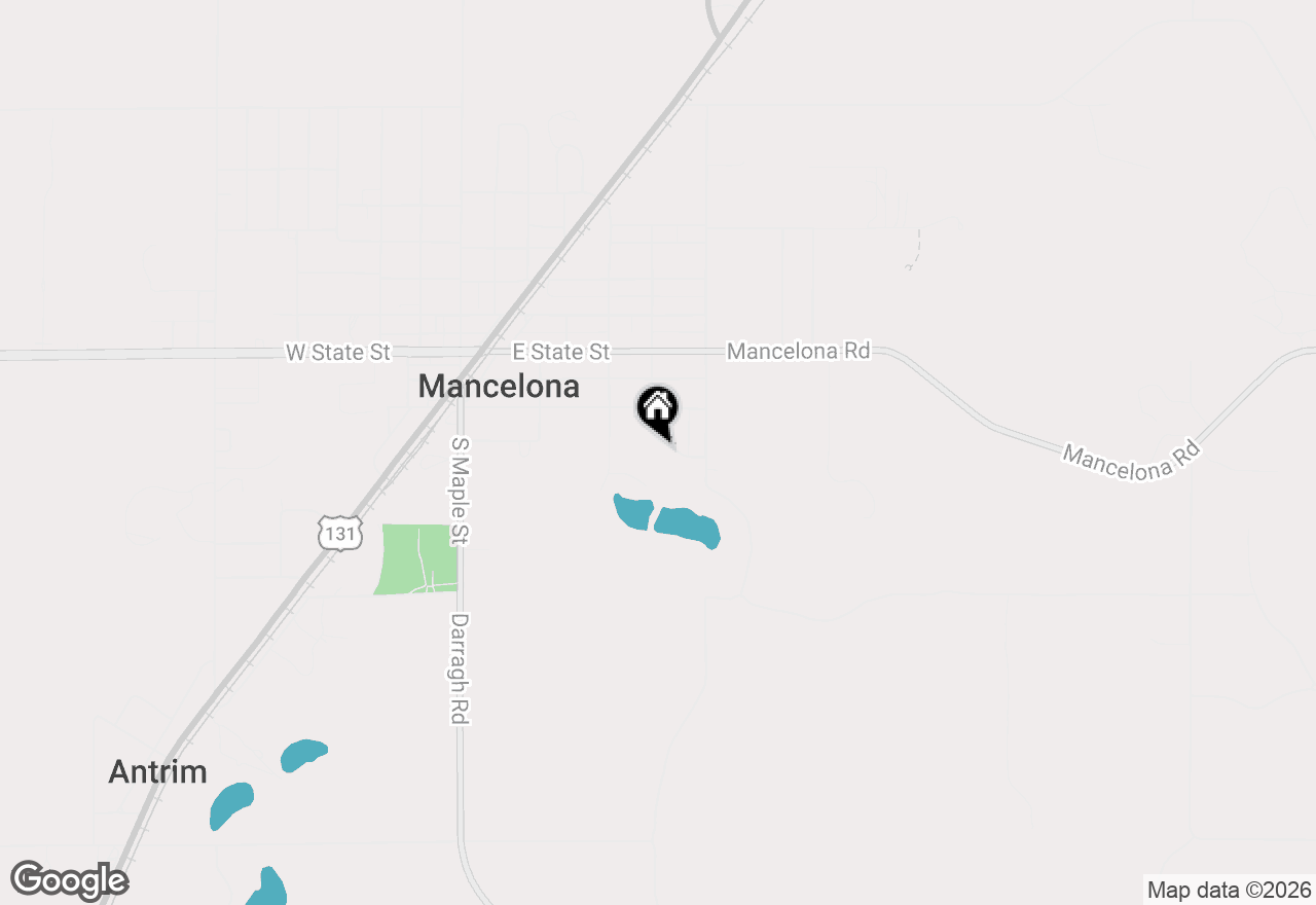 Map of 314 S Washington Street, Mancelona, MI 49659