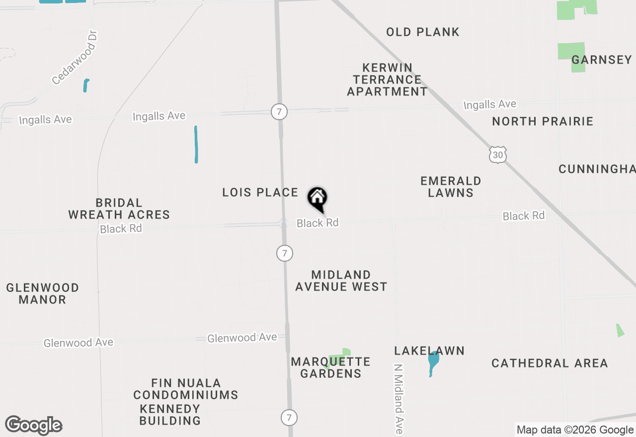Map of 801 N Alann Drive, Joliet, IL 60435