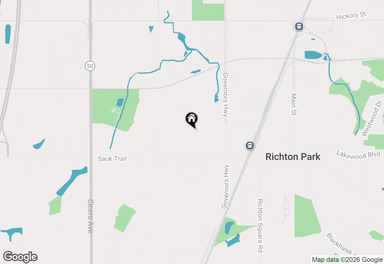 Map of 4201 Birchwood Road, Richton Park, IL 60471