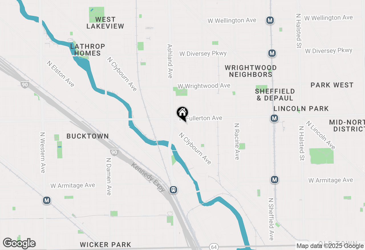 Map of 2337 N Bosworth Avenue #2, Chicago, IL 60614