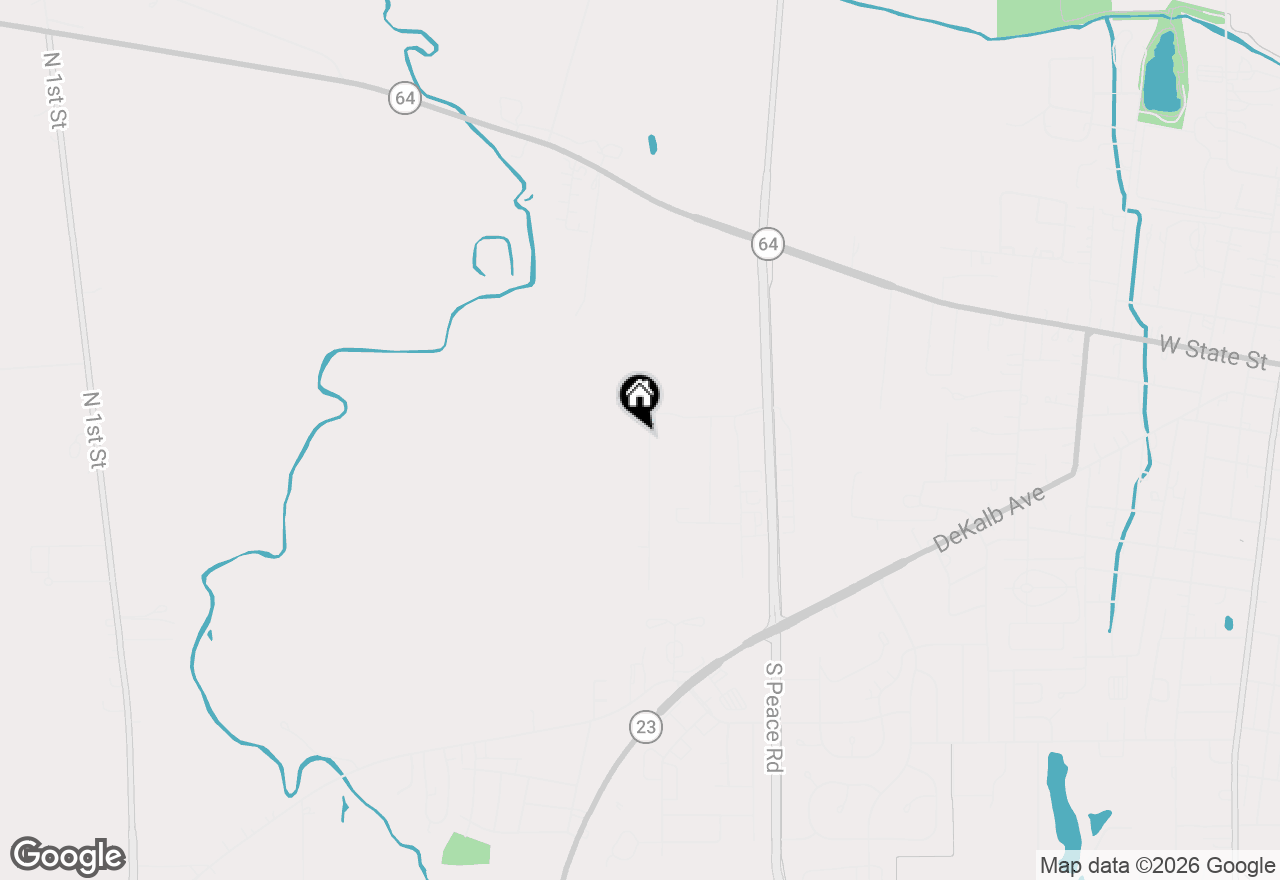 Map of (Address confidential), Sycamore, Illinois 60178