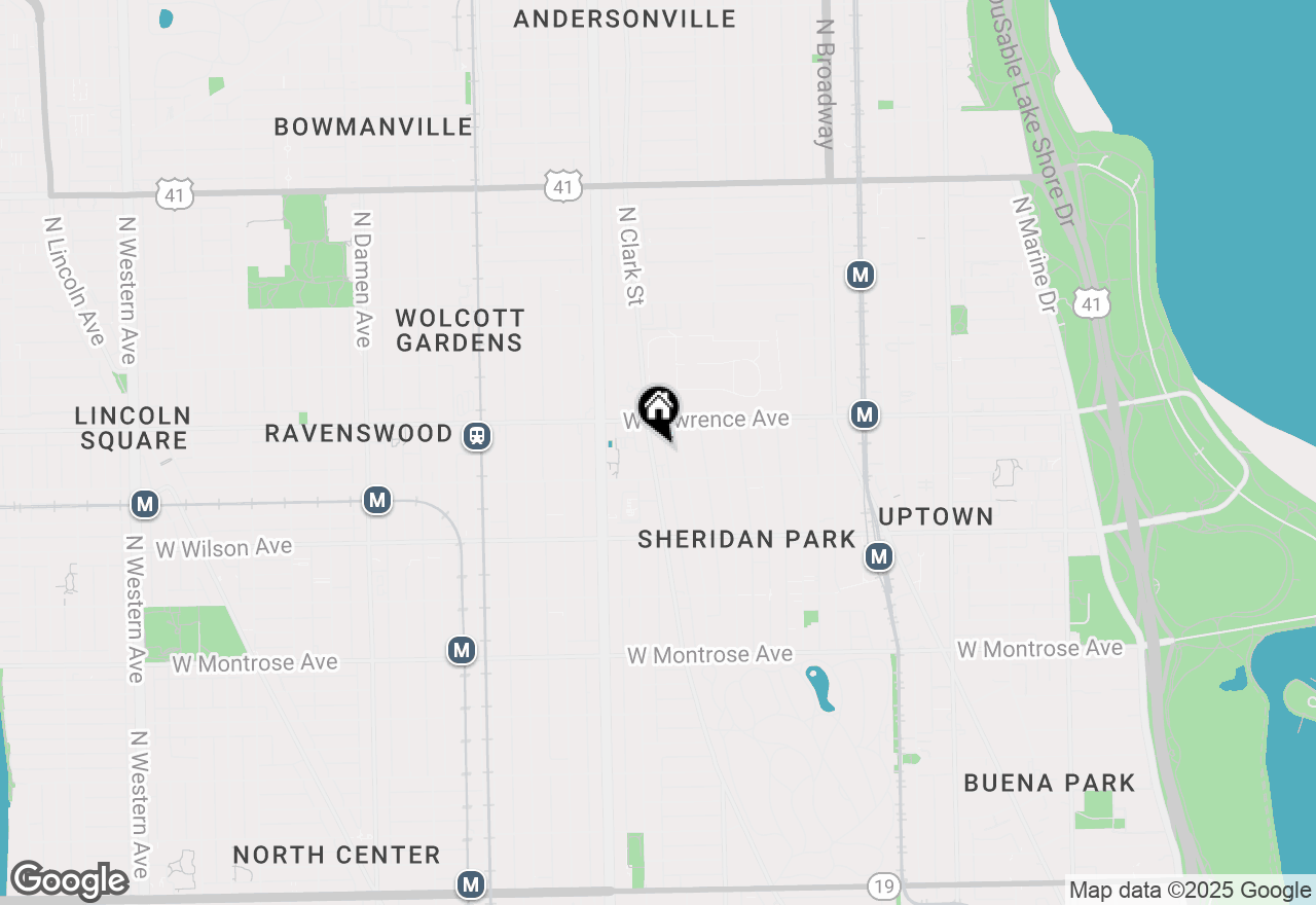 Map of 4727 N Clark Street #2S, Chicago, IL 60640