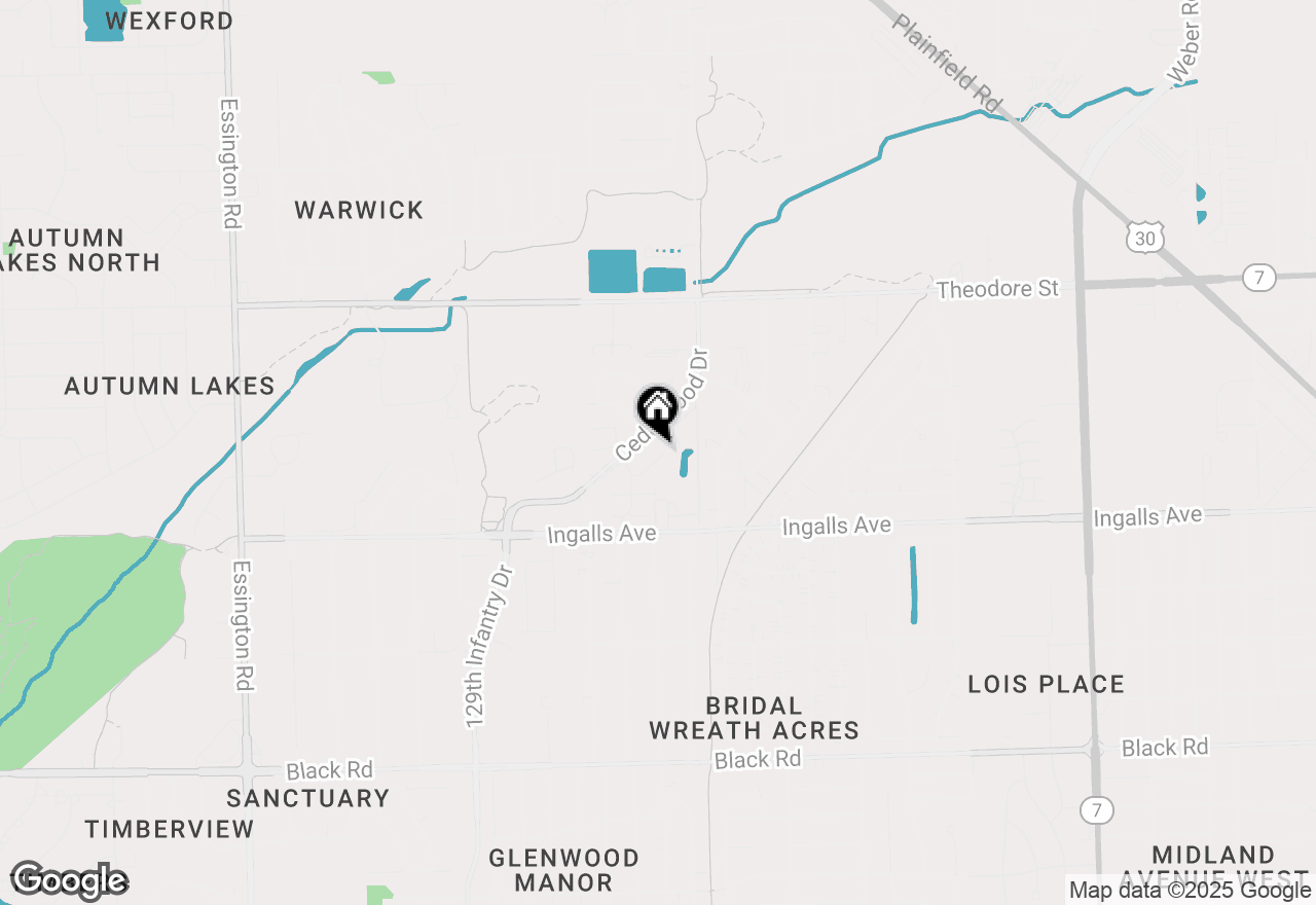 Map of 2508 Meer Park Court, Crest Hill, IL 60403